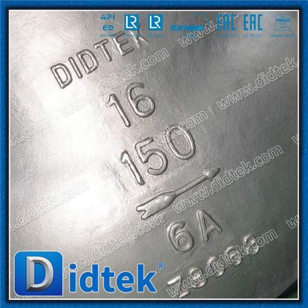 S32760 6A 16 '' Фланцевированный полный открытый возобновляемый горизонтальный качающийся клапан качания