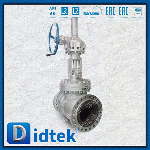 Cast Steel A216 WCB Gear Op Balanced Disce Globe Valve