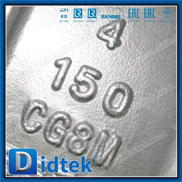 CG8M SS317 Сиденье из PEEK RF 4-дюймовый плавающий шаровой клапан