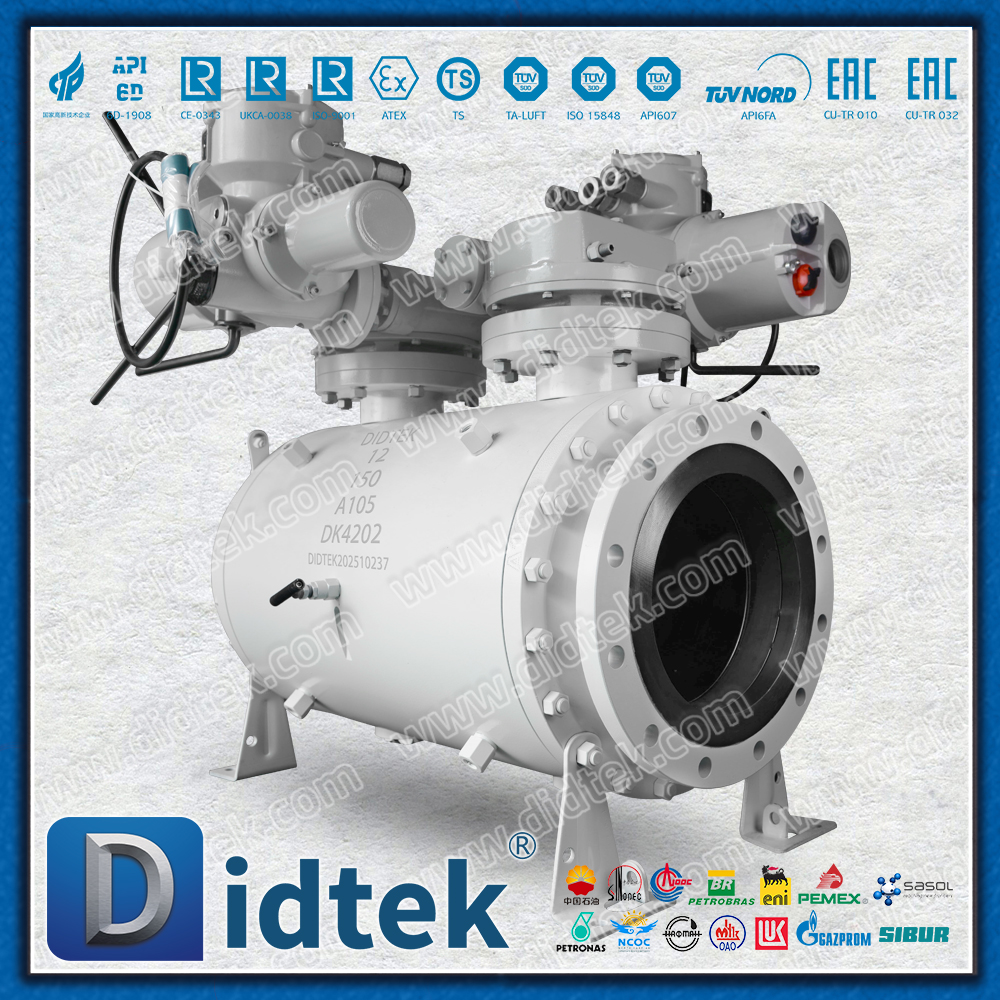 Шаровые краны Didtek DBB с электрическим приводом
