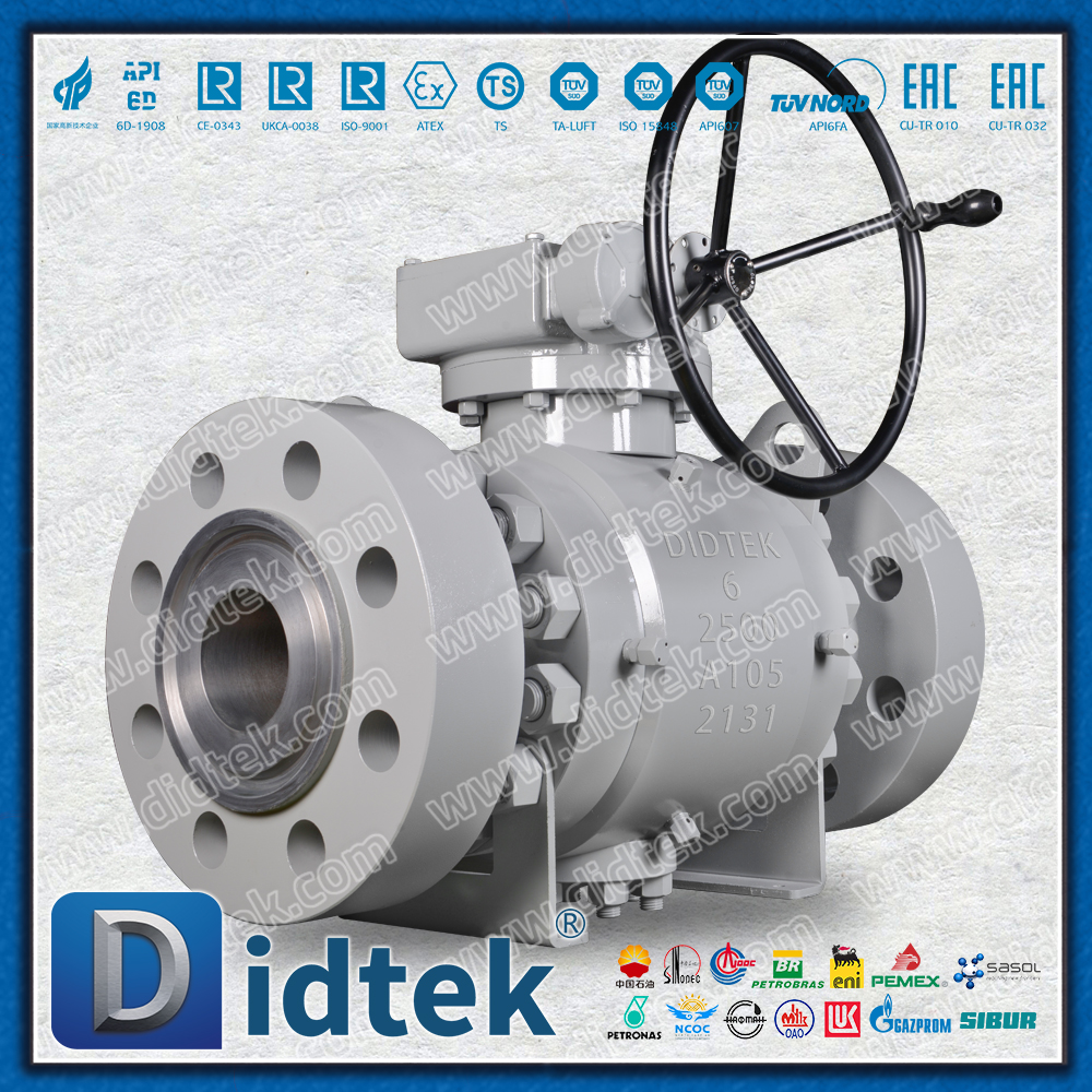 Фланец Didtek, 6 дюймов, 2500 фунтов, кованые шаровые краны с цапфой DBB