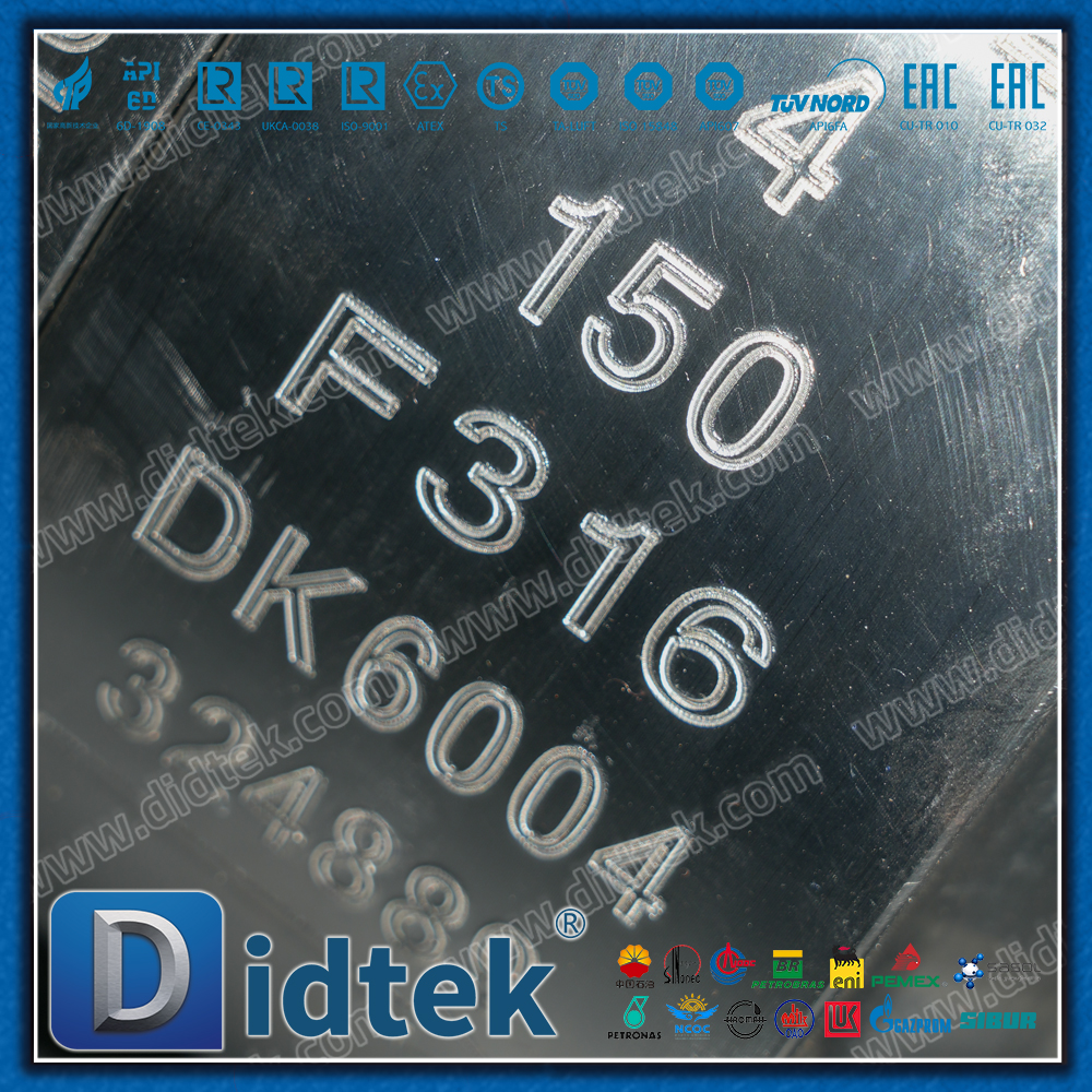 Didtek F316 Нержавеющая сталь ручной рычажный фланцевый криогенный шаровой кран