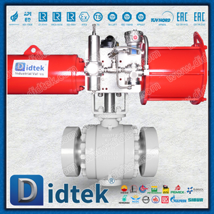 Didtek 4130 Фланец FC Пневматический привод одностороннего действия API6A Шаровой кран из кованой стали