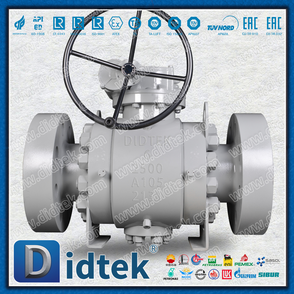 Фланец Didtek, 6 дюймов, 2500 фунтов, кованые шаровые краны с цапфой DBB