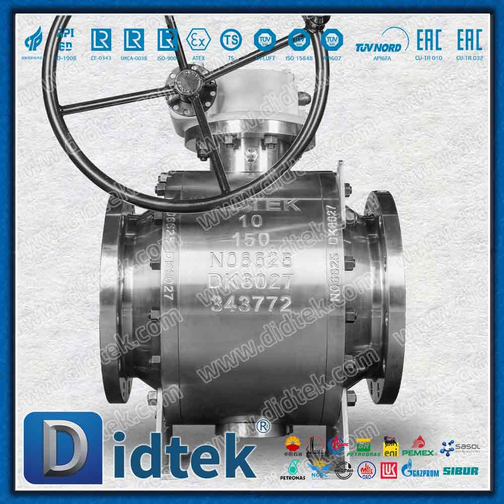 Манжетное уплотнение Inconel Alloy625 Шаровой клапан с цапфой Elgiloy